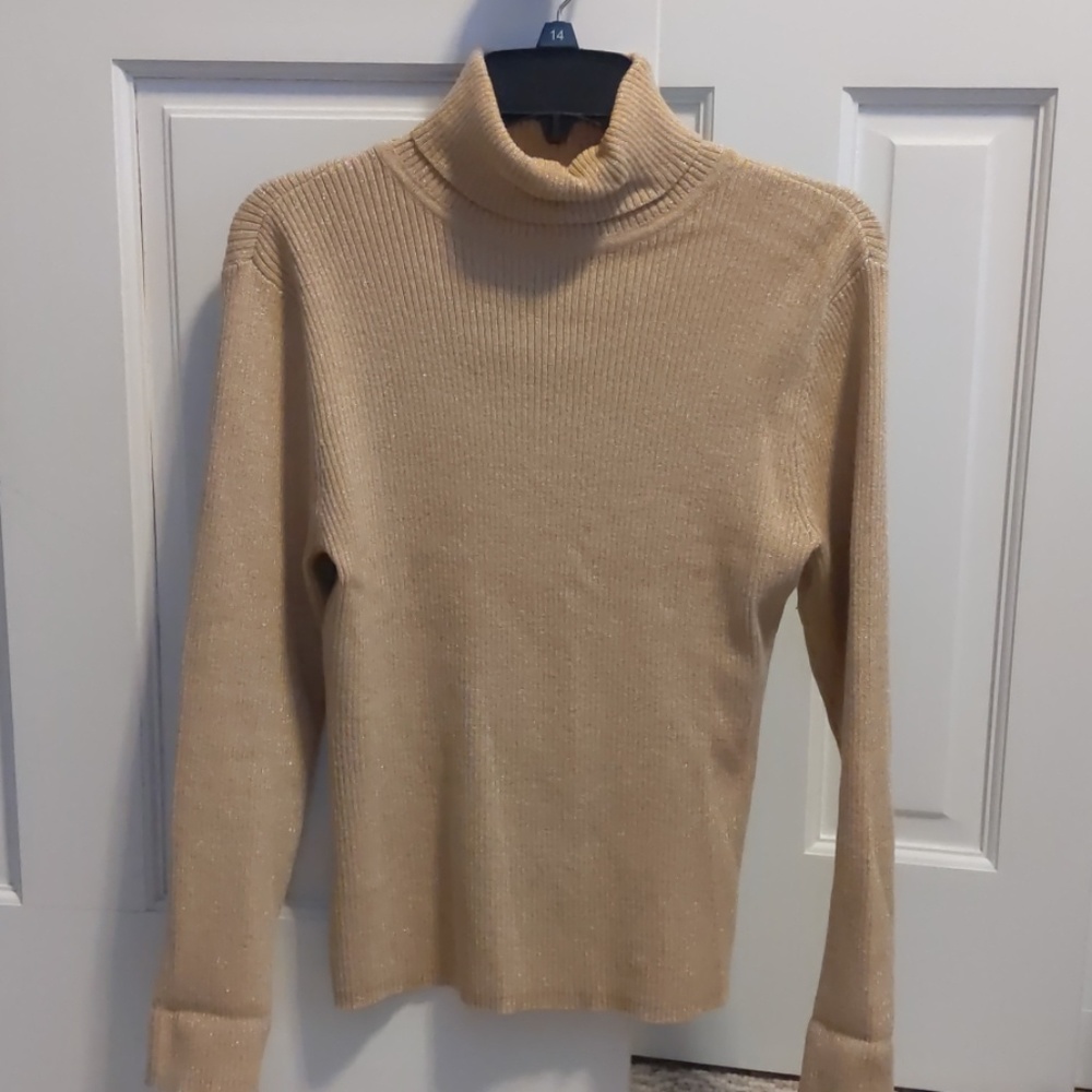 Style & Co Gold Turtleneck